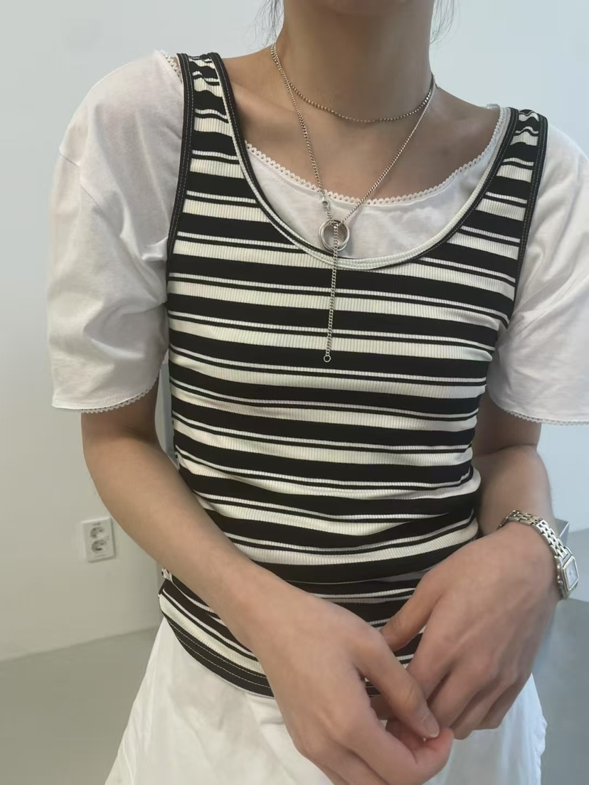 MINIMUZE直郵韓國代購㊣女裝新品25春夏推薦熱賣休閑吊帶背心MINIMUZE吊帶/背心圖色3