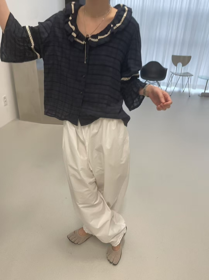 MINIMUZE韓國直郵㊣東大門實拍女裝新品推薦人氣襯衫蕾絲衫MINIMUZE襯衫/蕾絲衫