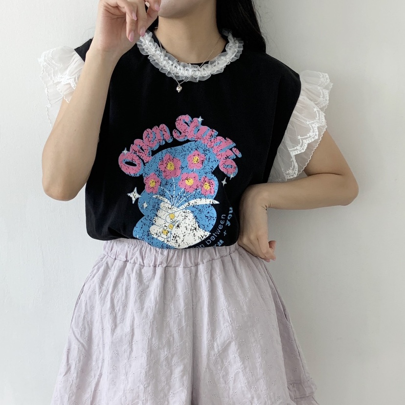LOVABLE韓國直郵㊣女裝新款熱賣25春夏時尚休閑人氣推薦T恤LOVABLET恤