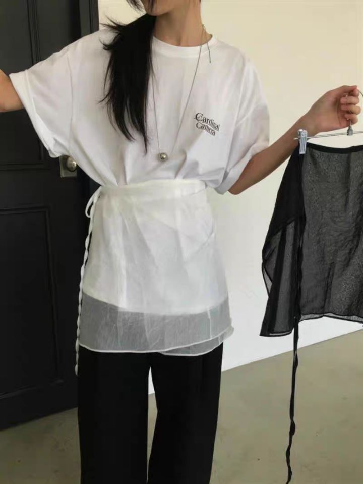 STAY HERE韓國㊣直郵東大門代購女裝新品人氣時尚休閑25春夏T恤STAY HERET恤