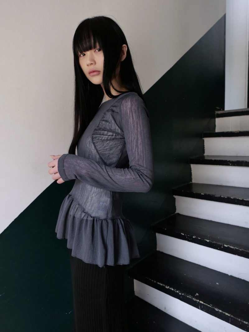 I I韓國直郵㊣東大門實拍女裝新品人氣熱賣25春夏推薦長袖T恤ITSSONG長袖T恤