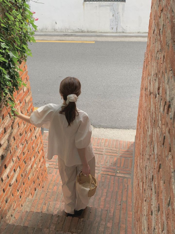 MARE韓國㊣直郵東大門代購女裝新款熱賣休閑25春夏襯衫蕾絲衫MARE襯衫/蕾絲衫