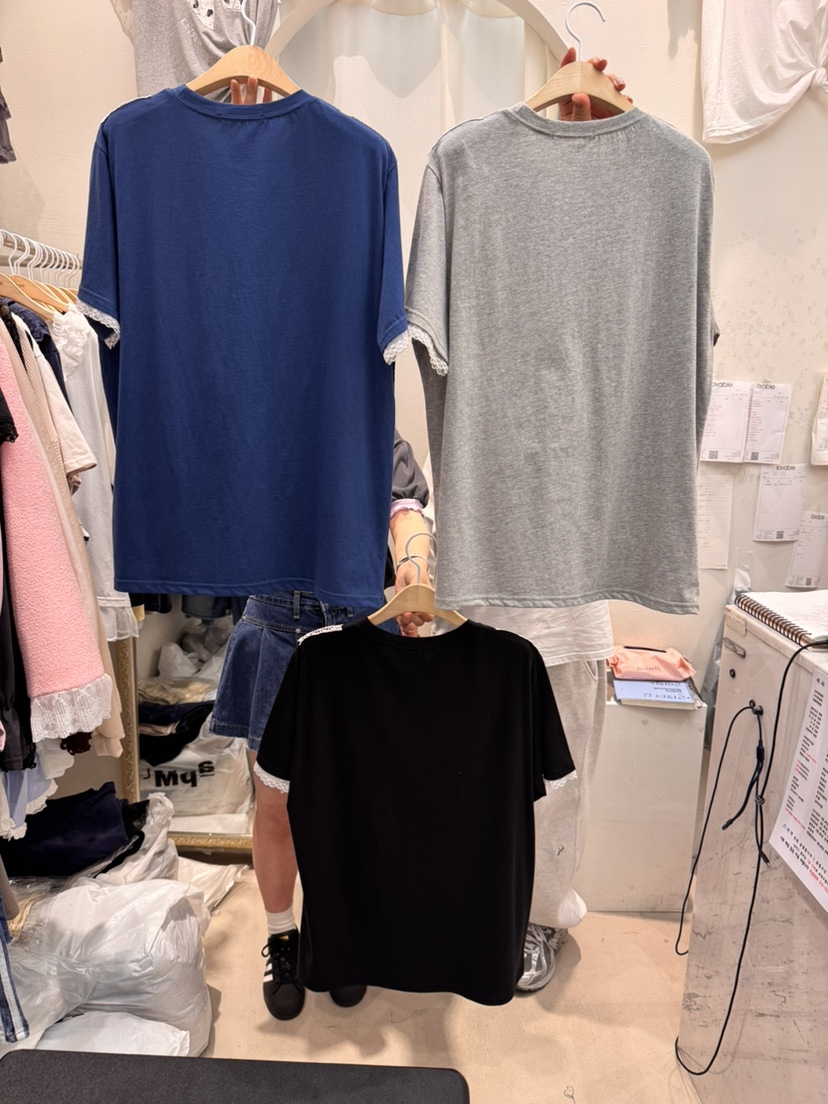 LOVABLE韓國直郵㊣女裝新品熱賣休閑推薦時尚25春夏人氣T恤LOVABLET恤