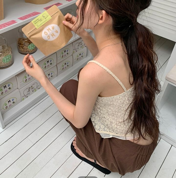 STAY HERE韓國直郵㊣女裝新款25春夏休閑熱賣吊帶背心緊身STAY HERE吊帶/背心