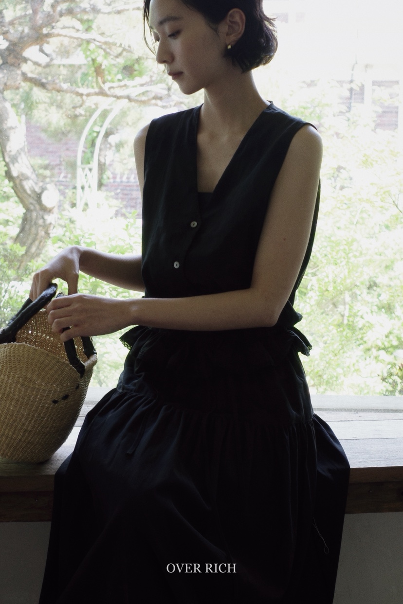 OVER RICH韓國直郵㊣女裝新款熱賣推薦休閑時尚人氣25春夏馬甲OVER RICH馬甲