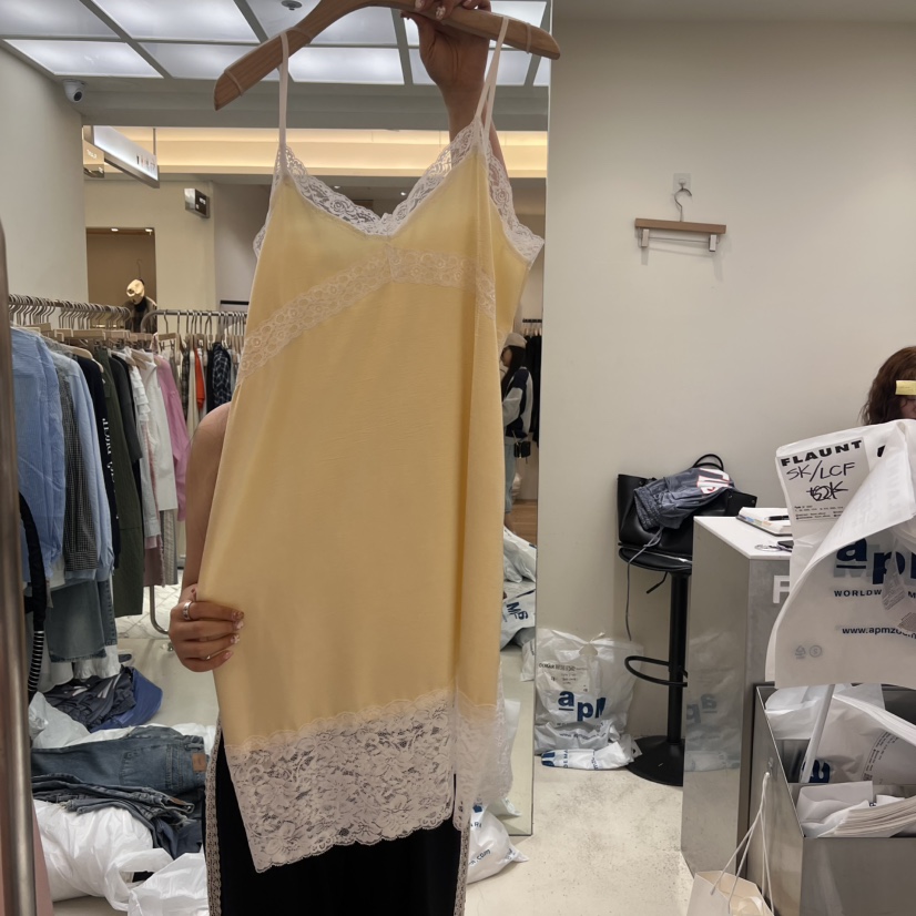 FLAUNT直郵韓國代購㊣女裝新品熱賣25春夏時尚推薦休閑連衣裙FLAUNT連衣裙