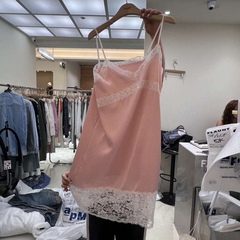 FLAUNT直郵韓國代購㊣女裝新品熱賣25春夏時尚推薦休閑連衣裙FLAUNT連衣裙圖色2
