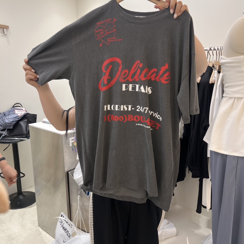 FLAUNT韓國直郵㊣女裝新款熱賣人氣25春夏時尚休閑推薦T恤FLAUNTT恤圖色2