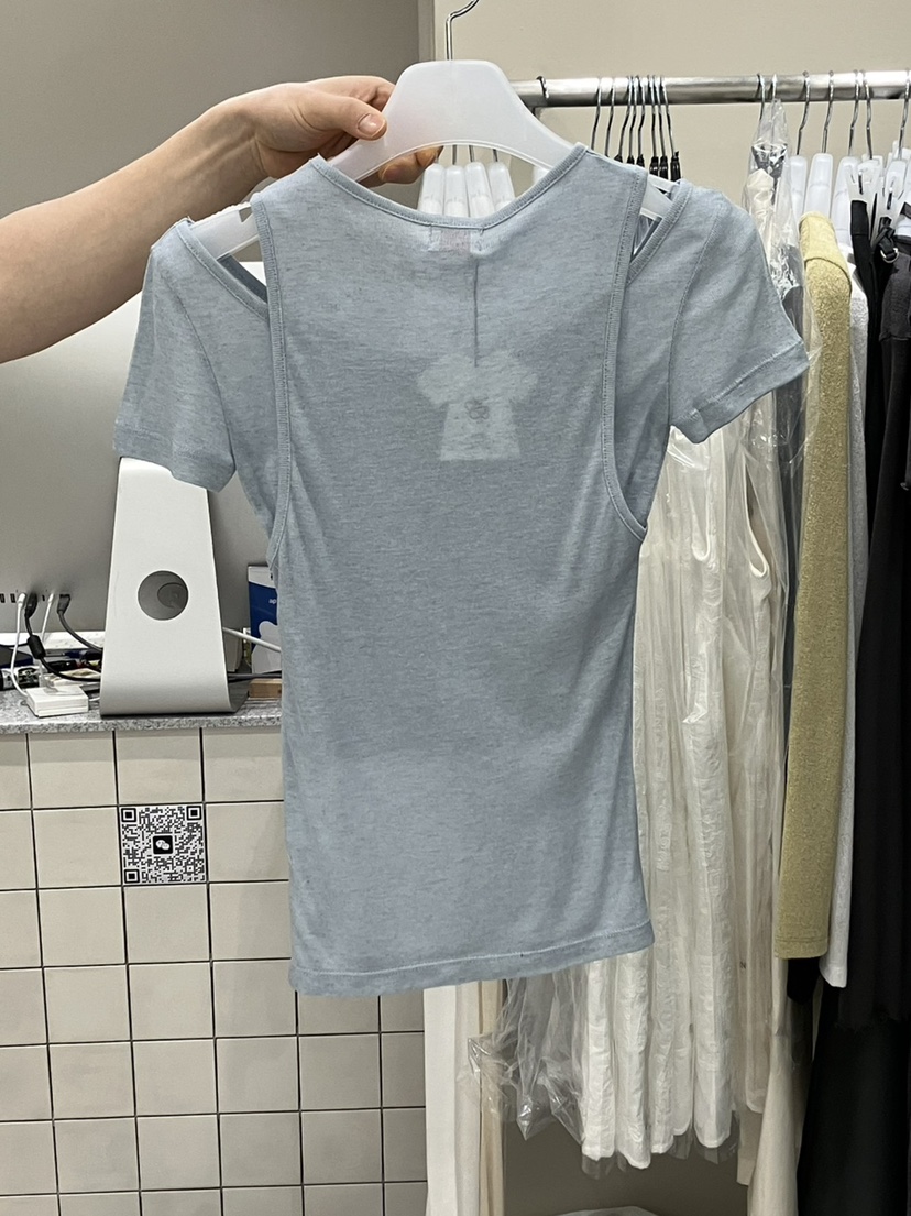 NOFYBE韓國直郵㊣東大門實拍女裝新品休閑熱賣時尚人氣25春夏T恤NOFYBET恤