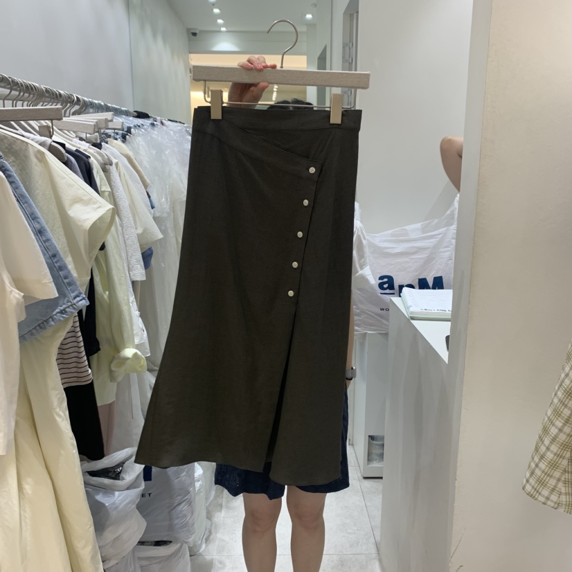 ASOME韓國直郵㊣女裝新款推薦25春夏人氣時尚休閑半身裙中短裙A.SOME半身裙/中短裙圖色1
