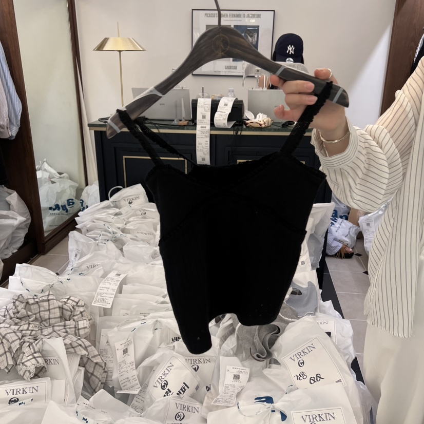 VIRKIN韓國直郵㊣東大門實拍女裝新品25春夏休閑時尚吊帶背心VIRKIN吊帶/背心圖色4