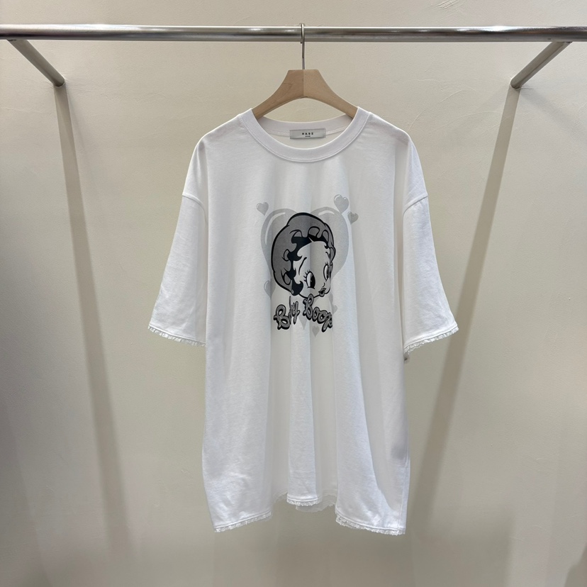 MABE直郵韓國代購㊣女裝新品熱賣休閑25春夏推薦時尚人氣T恤MABET恤圖色1