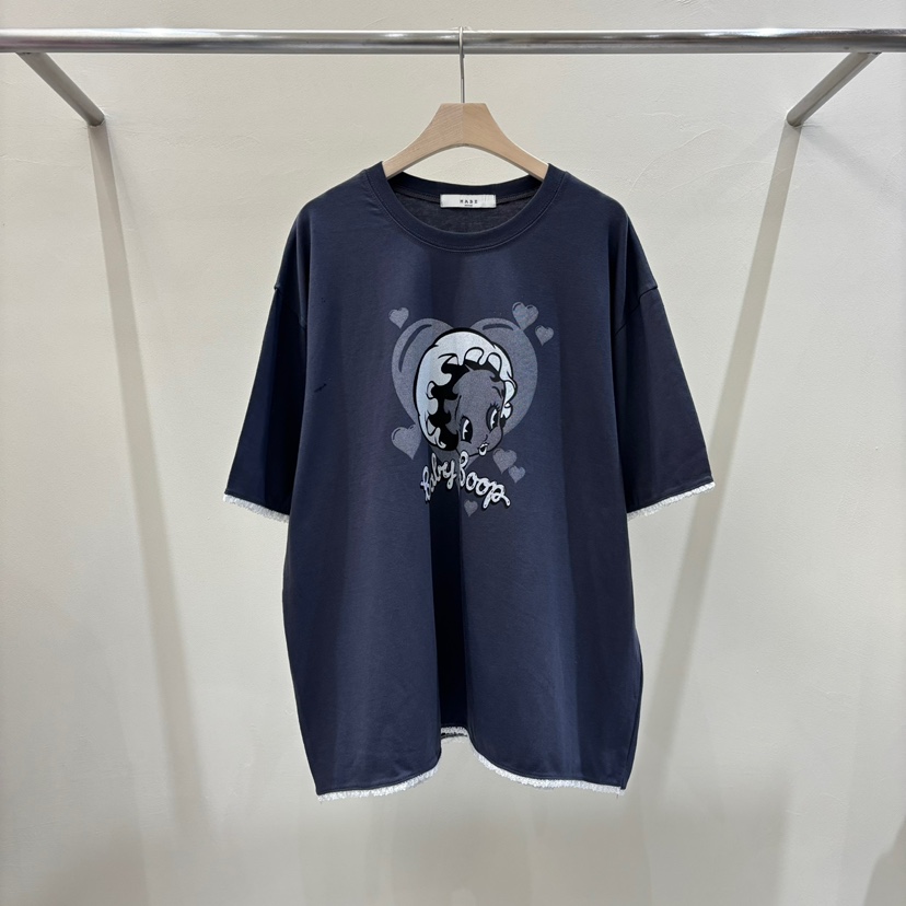 MABE直郵韓國代購㊣女裝新品熱賣休閑25春夏推薦時尚人氣T恤MABET恤圖色2