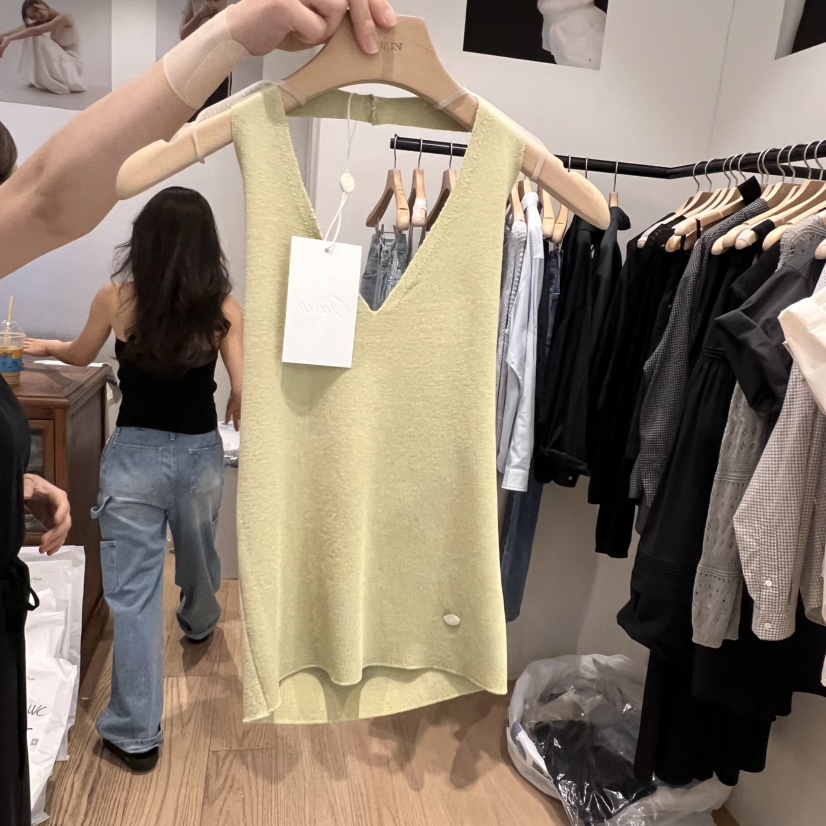 OURIN直郵韓國代購㊣女裝新款人氣時尚25春夏推薦休閑吊帶背心OURIN吊帶/背心圖色4