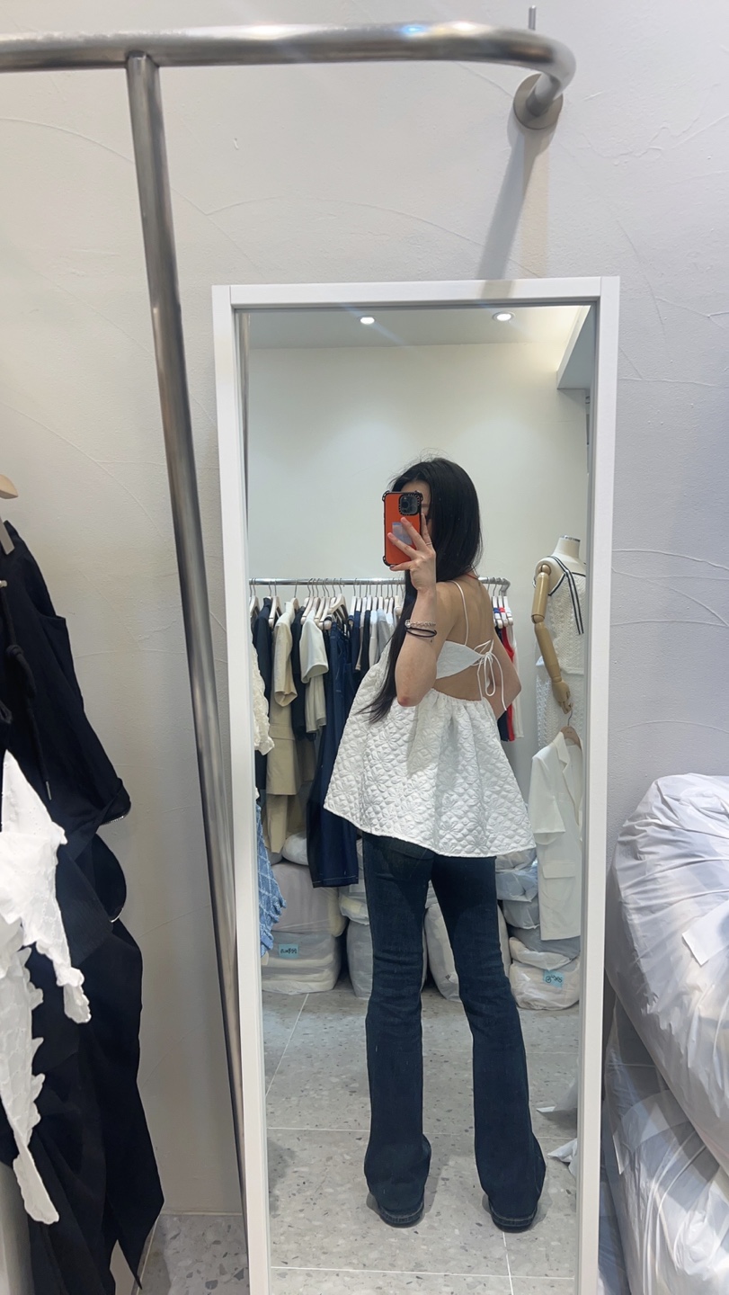 ROU.TINE韓國直郵㊣東大門實拍女裝新款推薦時尚休閑吊帶背心ROU.TINE吊帶/背心