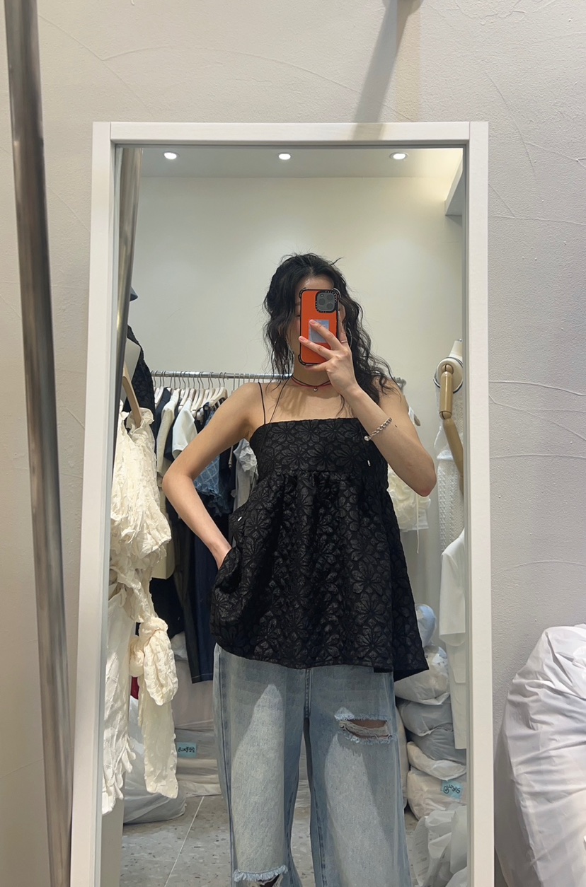 ROU.TINE韓國直郵㊣東大門實拍女裝新款推薦時尚休閑吊帶背心ROU.TINE吊帶/背心