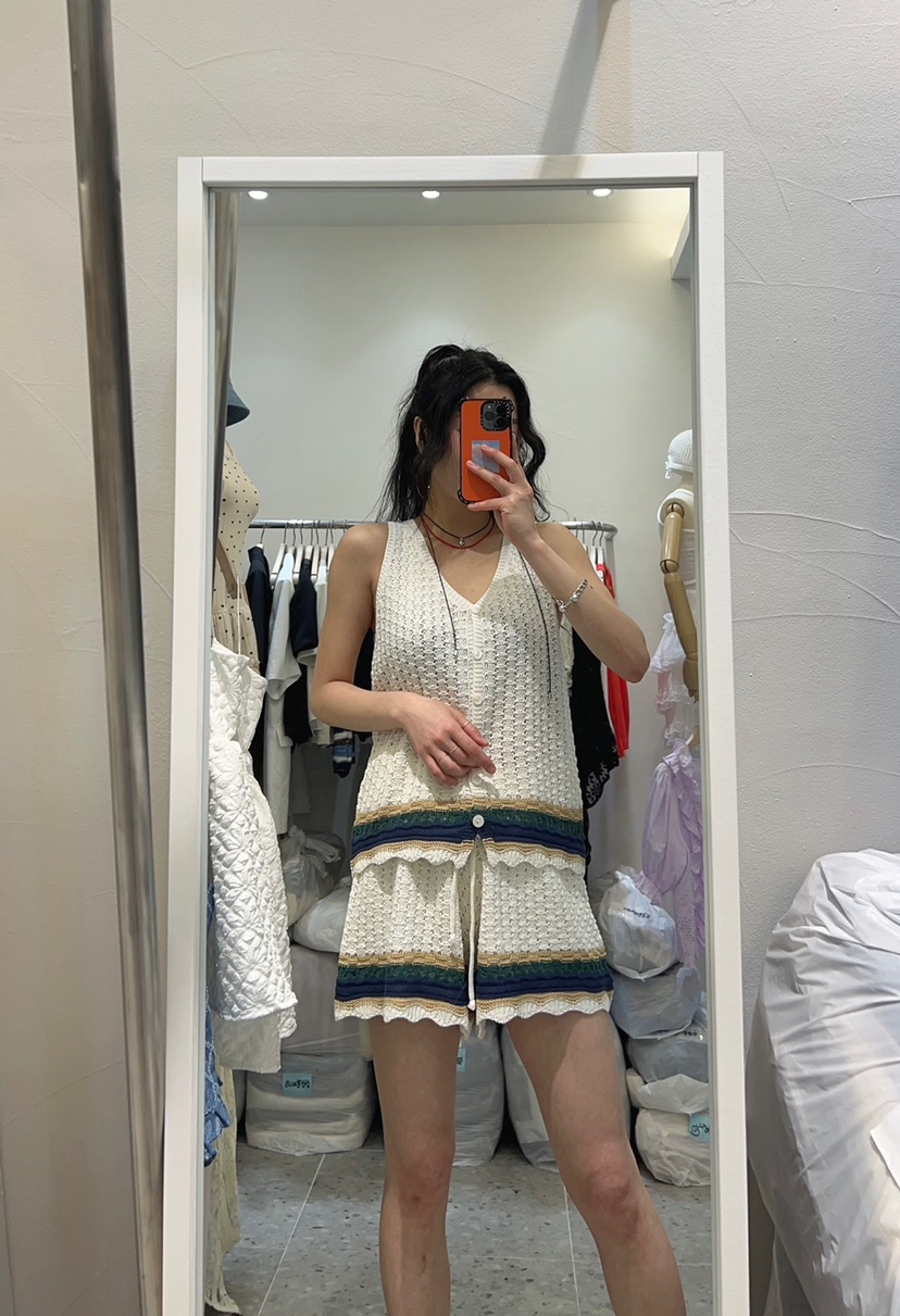 ROU.TINE韓國㊣直郵東大門代購女裝新品25春夏人氣套裝兩件套ROU.TINE套裝