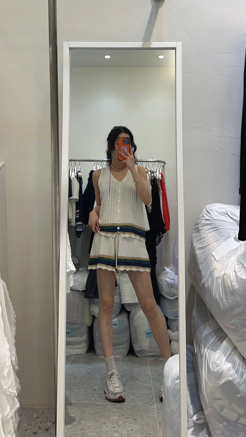 ROU.TINE韓國㊣直郵東大門代購女裝新品25春夏人氣套裝兩件套ROU.TINE套裝