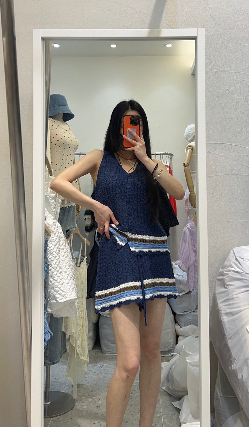 ROU.TINE韓國㊣直郵東大門代購女裝新品25春夏人氣套裝兩件套ROU.TINE套裝