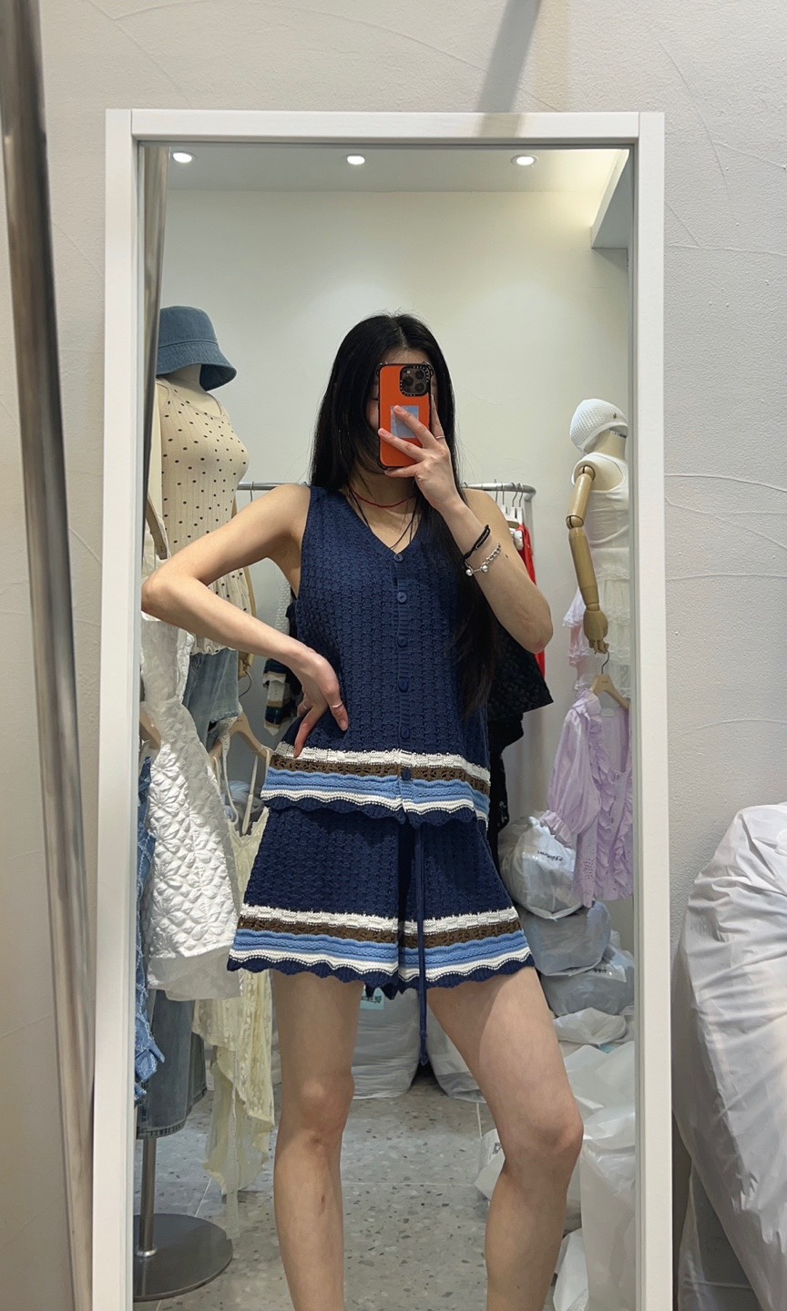 ROU.TINE韓國㊣直郵東大門代購女裝新品25春夏人氣套裝兩件套ROU.TINE套裝