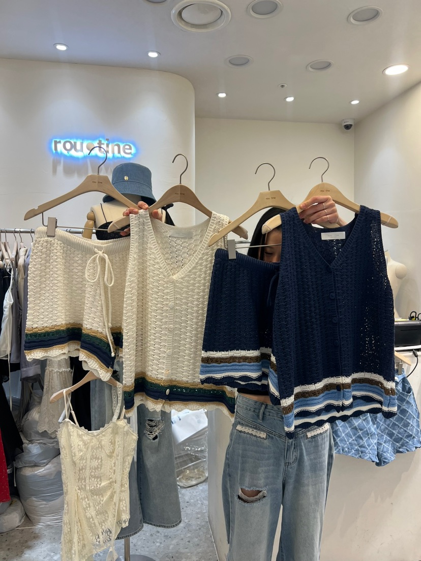 ROU.TINE韓國㊣直郵東大門代購女裝新品25春夏人氣套裝兩件套ROU.TINE套裝