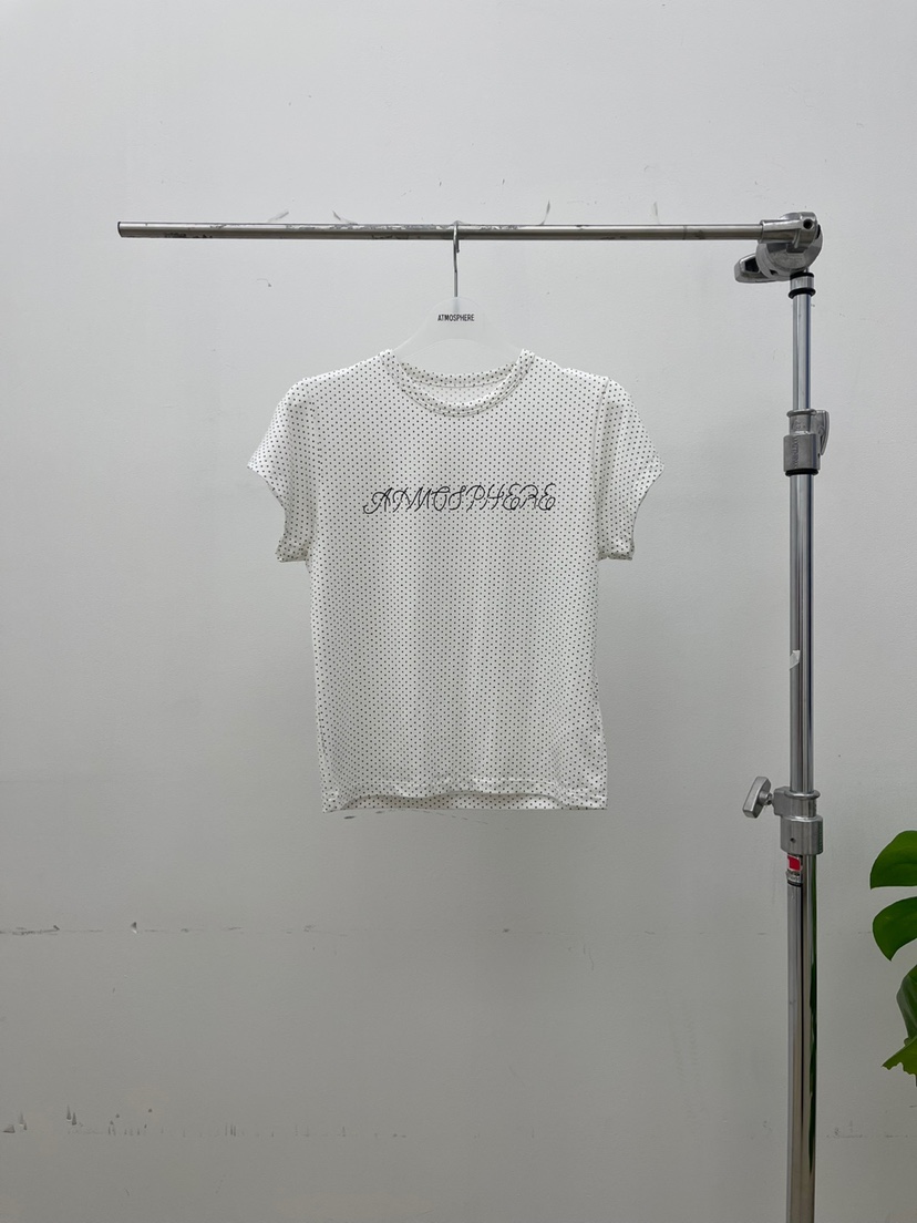 ATMOSPHERE韓國㊣直郵東大門代購女裝新品休閑人氣時尚25春夏T恤ATMOSPHERE/BLINGT恤圖色1