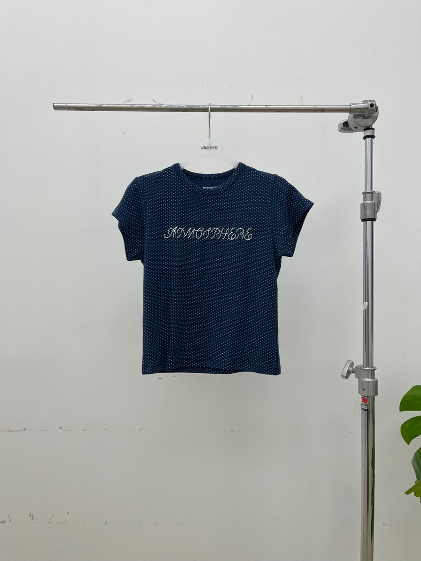 ATMOSPHERE韓國㊣直郵東大門代購女裝新品休閑人氣時尚25春夏T恤ATMOSPHERE/BLINGT恤圖色2