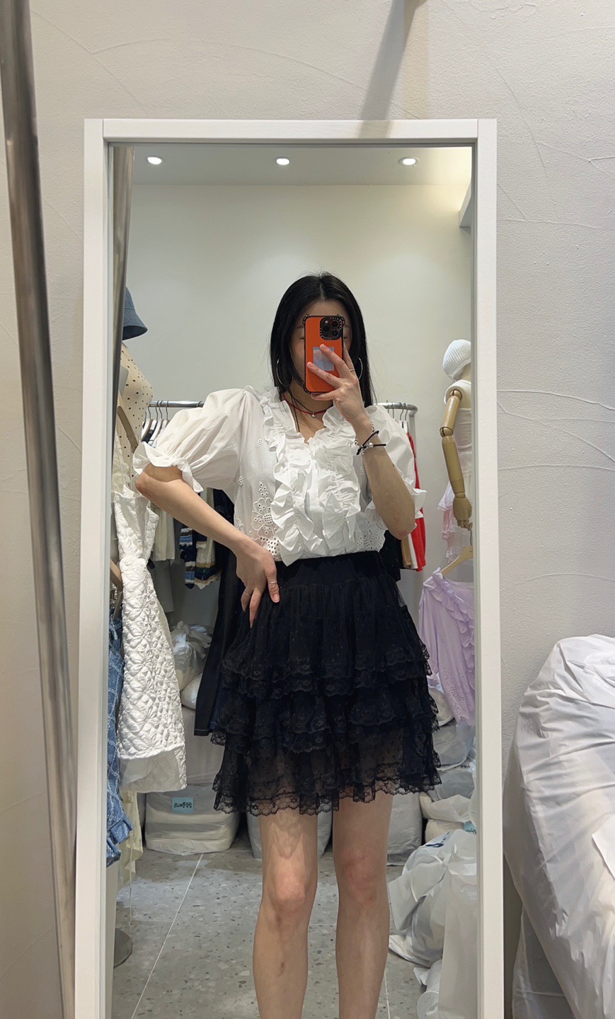 ROU.TINE韓國直郵㊣東大門實拍女裝新款熱賣推薦襯衫蕾絲衫ROU.TINE襯衫/蕾絲衫