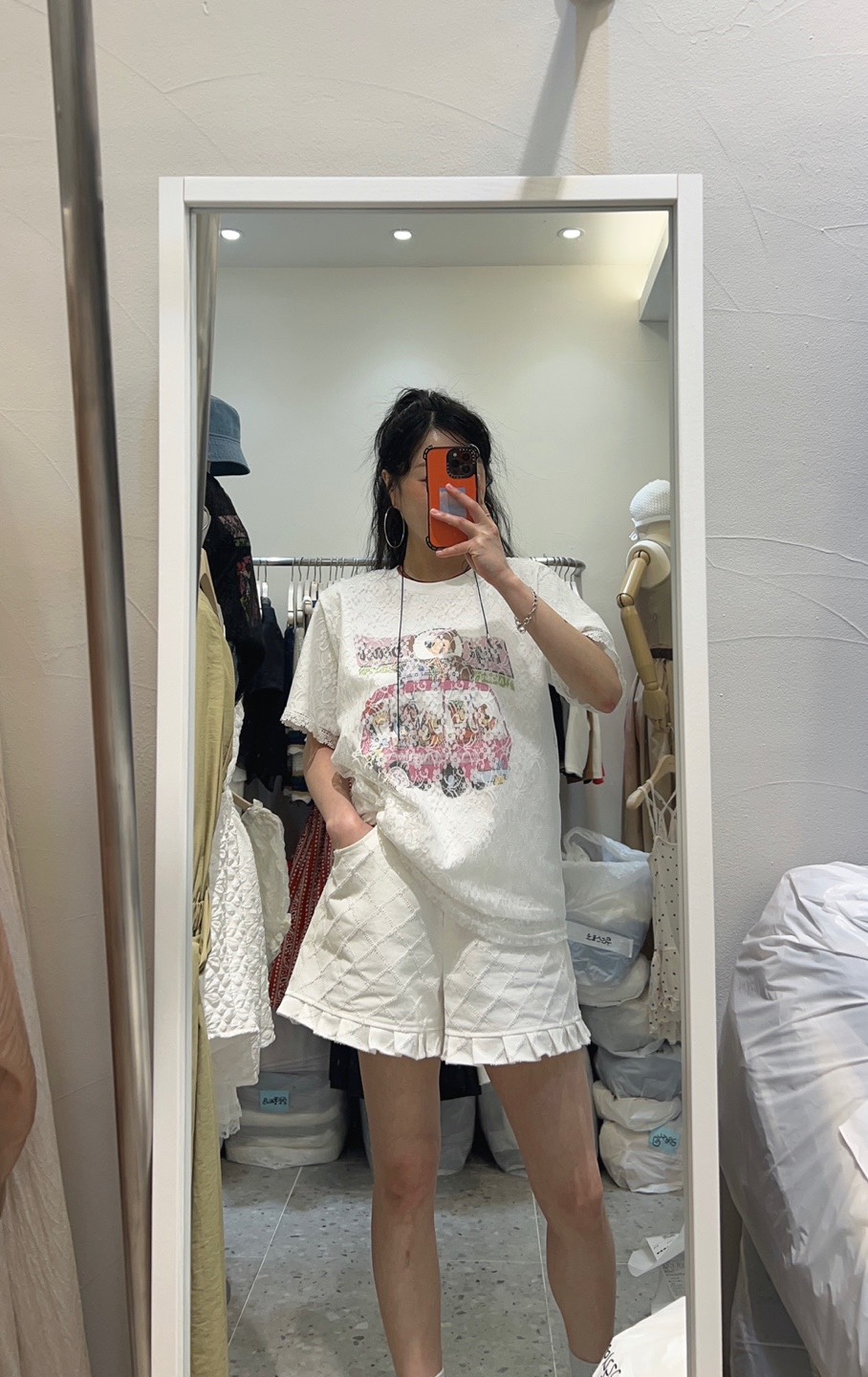 ROU.TINE韓國直郵㊣東大門實拍女裝新品25春夏休閑T恤蕾絲ROU.TINET恤