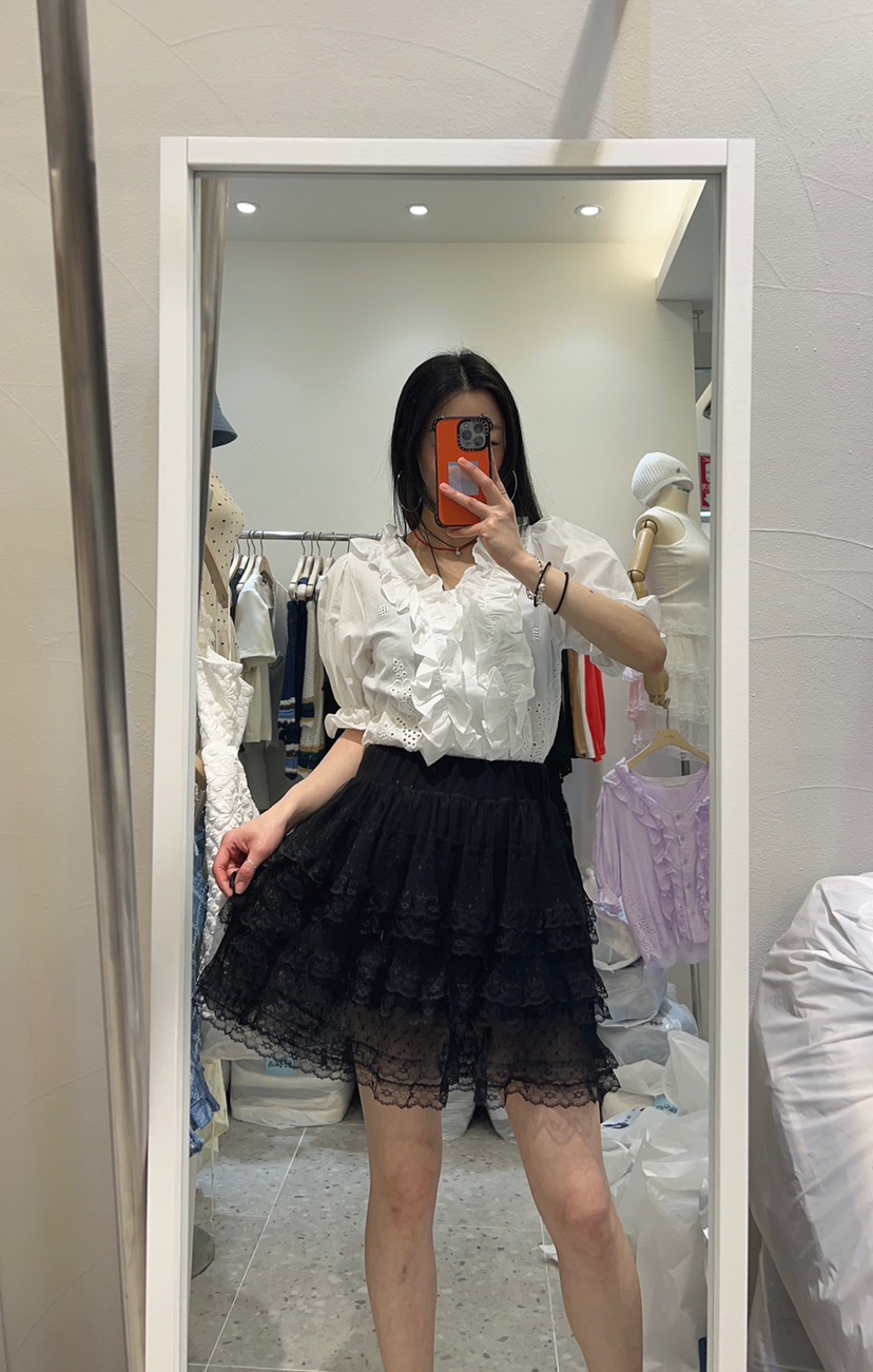 ROU.TINE韓國直郵㊣東大門實拍女裝新品人氣熱賣休閑時尚短裙ROU.TINE短裙