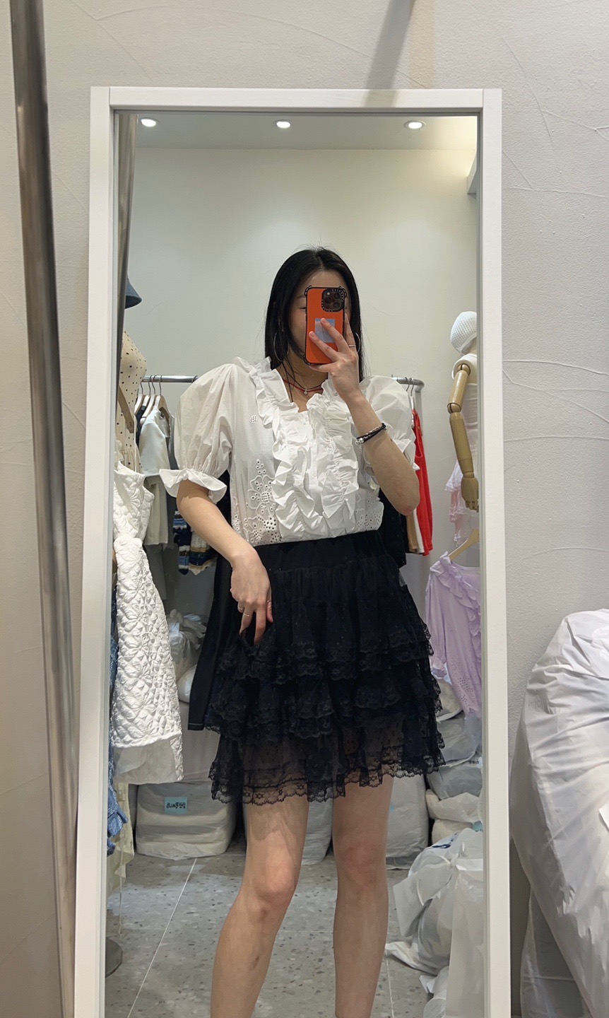 ROU.TINE韓國直郵㊣東大門實拍女裝新品人氣熱賣休閑時尚短裙ROU.TINE短裙
