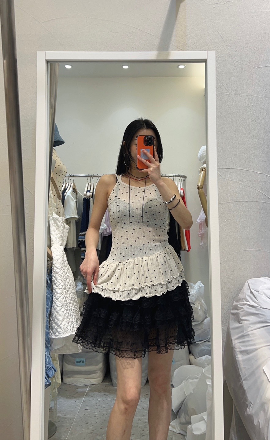 ROU.TINE韓國直郵㊣東大門實拍女裝新品人氣熱賣休閑時尚短裙ROU.TINE短裙