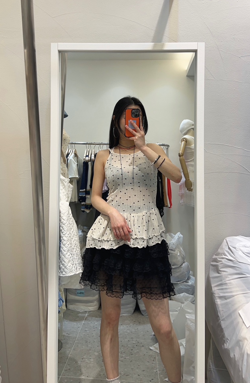 ROU.TINE韓國直郵㊣東大門實拍女裝新品人氣熱賣休閑時尚短裙ROU.TINE短裙