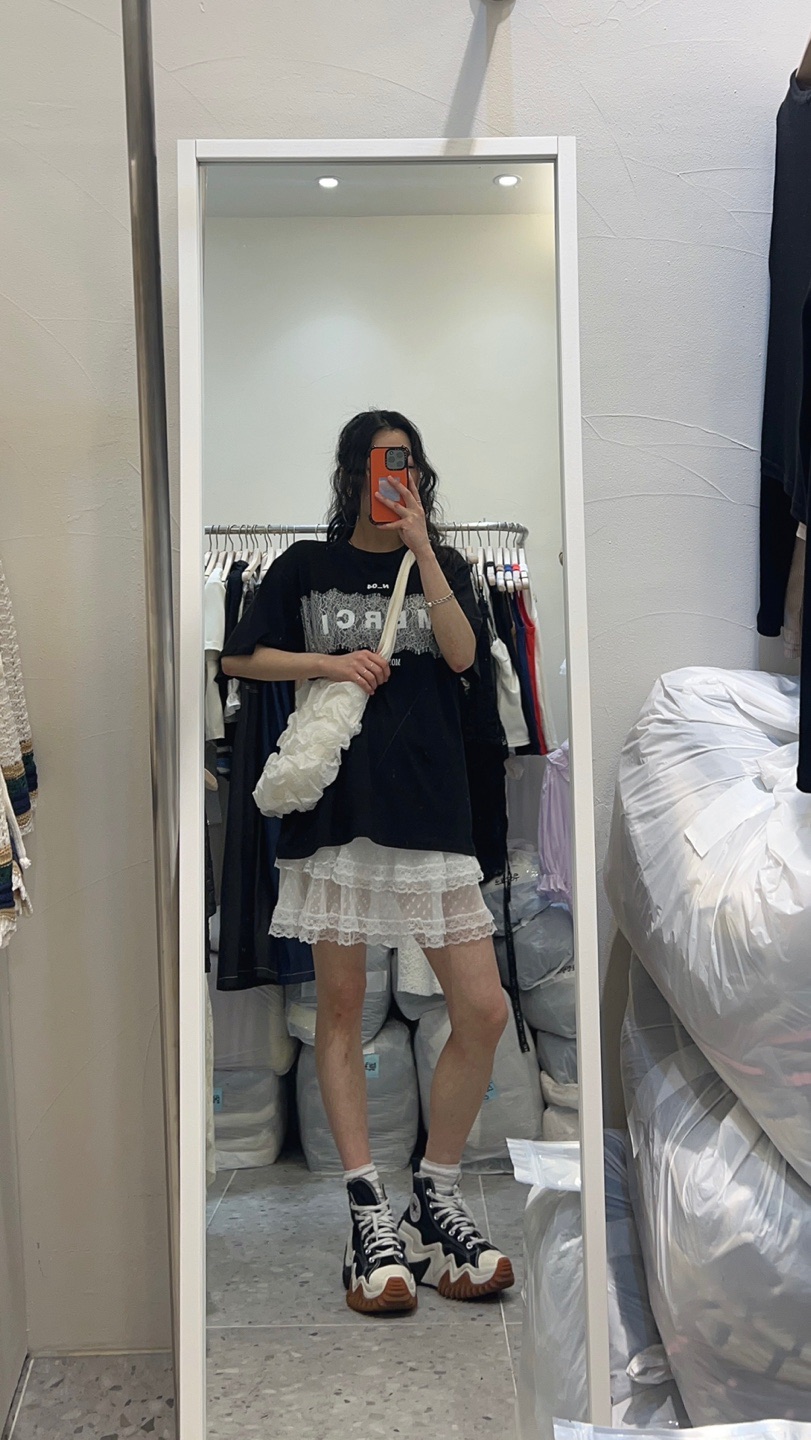 ROU.TINE韓國直郵㊣東大門實拍女裝新品人氣熱賣休閑時尚短裙ROU.TINE短裙