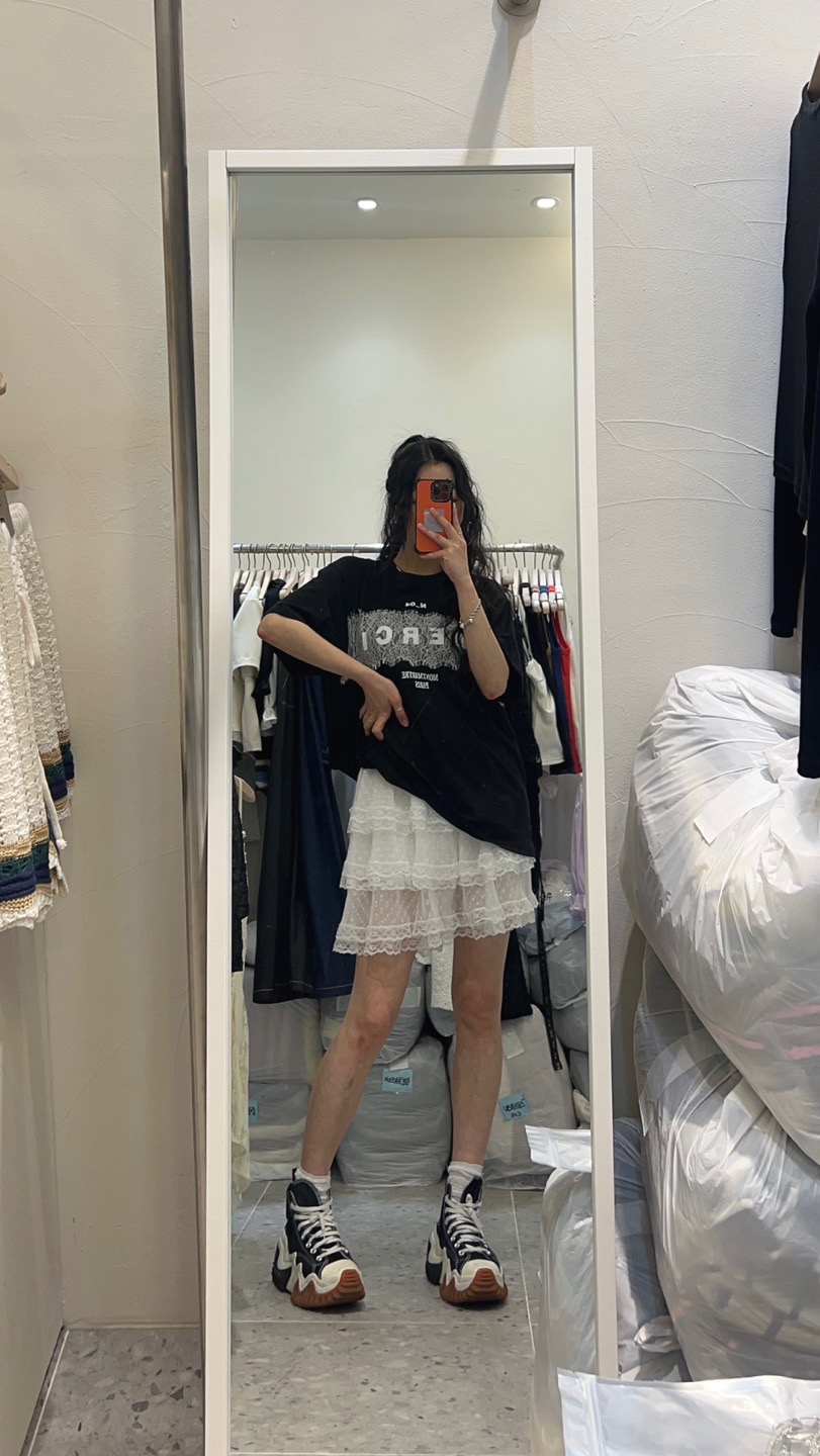 ROU.TINE韓國直郵㊣東大門實拍女裝新品人氣熱賣休閑時尚短裙ROU.TINE短裙