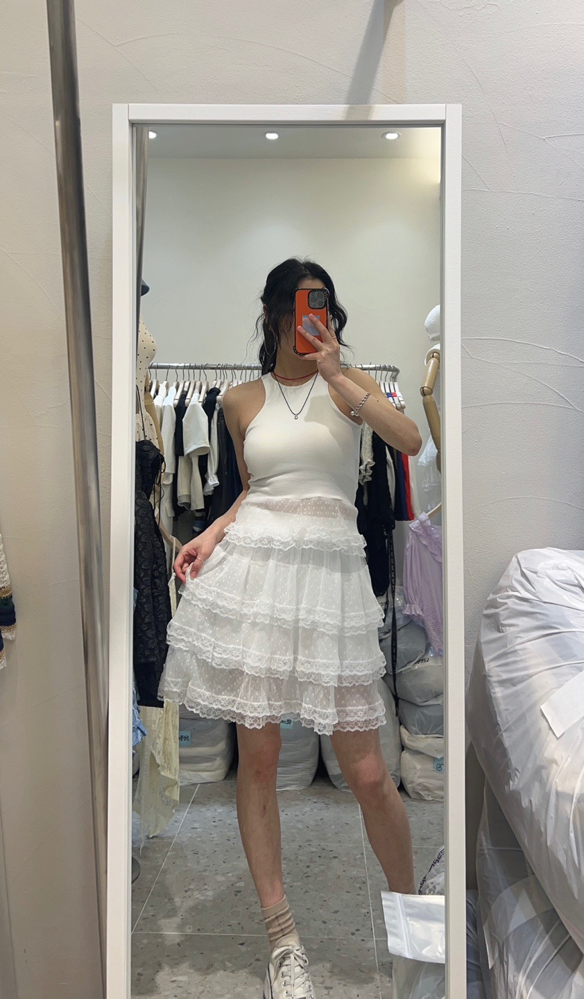 ROU.TINE韓國直郵㊣東大門實拍女裝新品人氣熱賣休閑時尚短裙ROU.TINE短裙