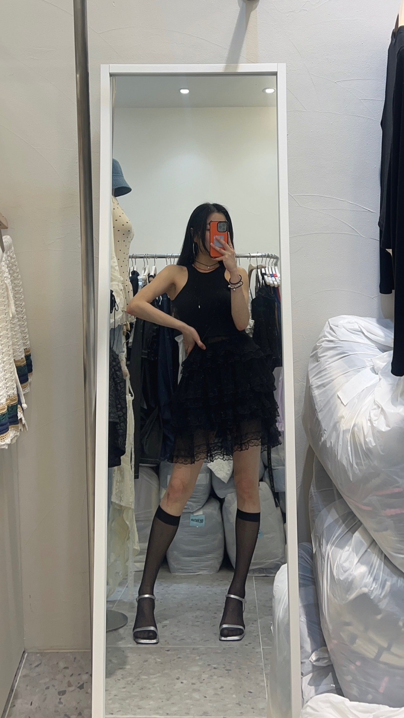 ROU.TINE韓國直郵㊣東大門實拍女裝新品人氣熱賣休閑時尚短裙ROU.TINE短裙