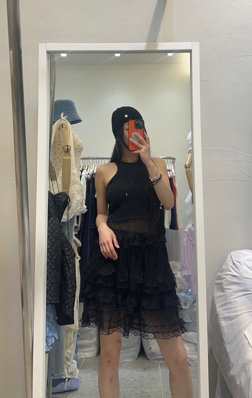 ROU.TINE韓國直郵㊣東大門實拍女裝新品人氣熱賣休閑時尚短裙ROU.TINE短裙