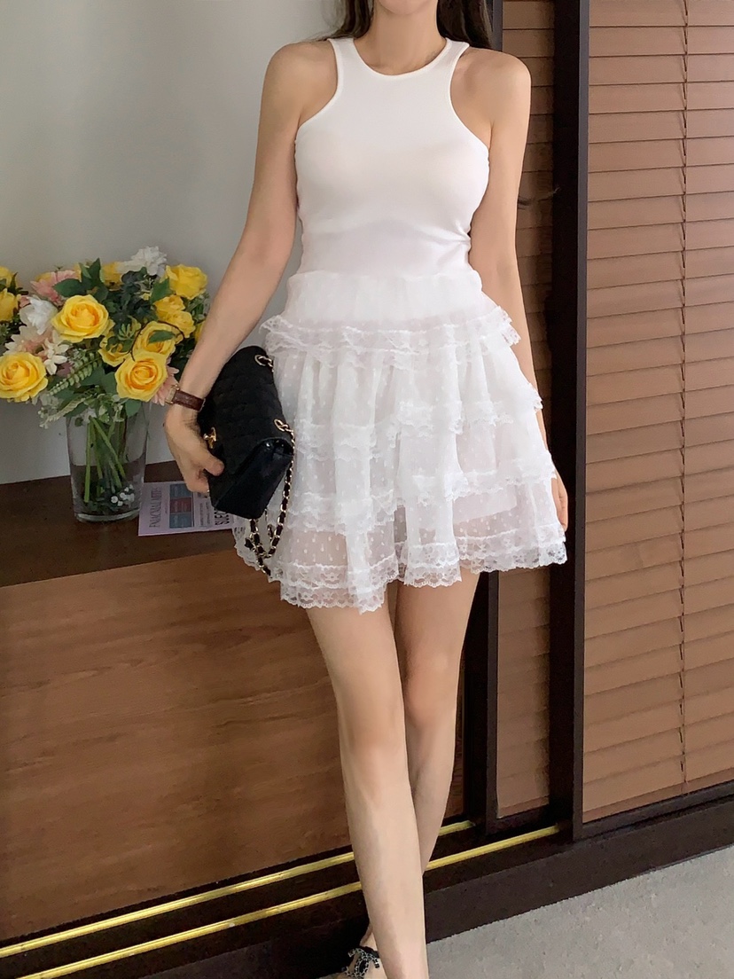 ROU.TINE韓國直郵㊣東大門實拍女裝新品人氣熱賣休閑時尚短裙ROU.TINE短裙