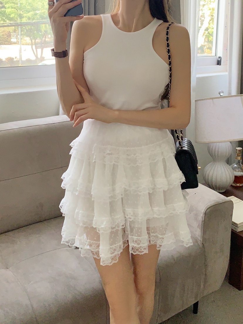 ROU.TINE韓國直郵㊣東大門實拍女裝新品人氣熱賣休閑時尚短裙ROU.TINE短裙