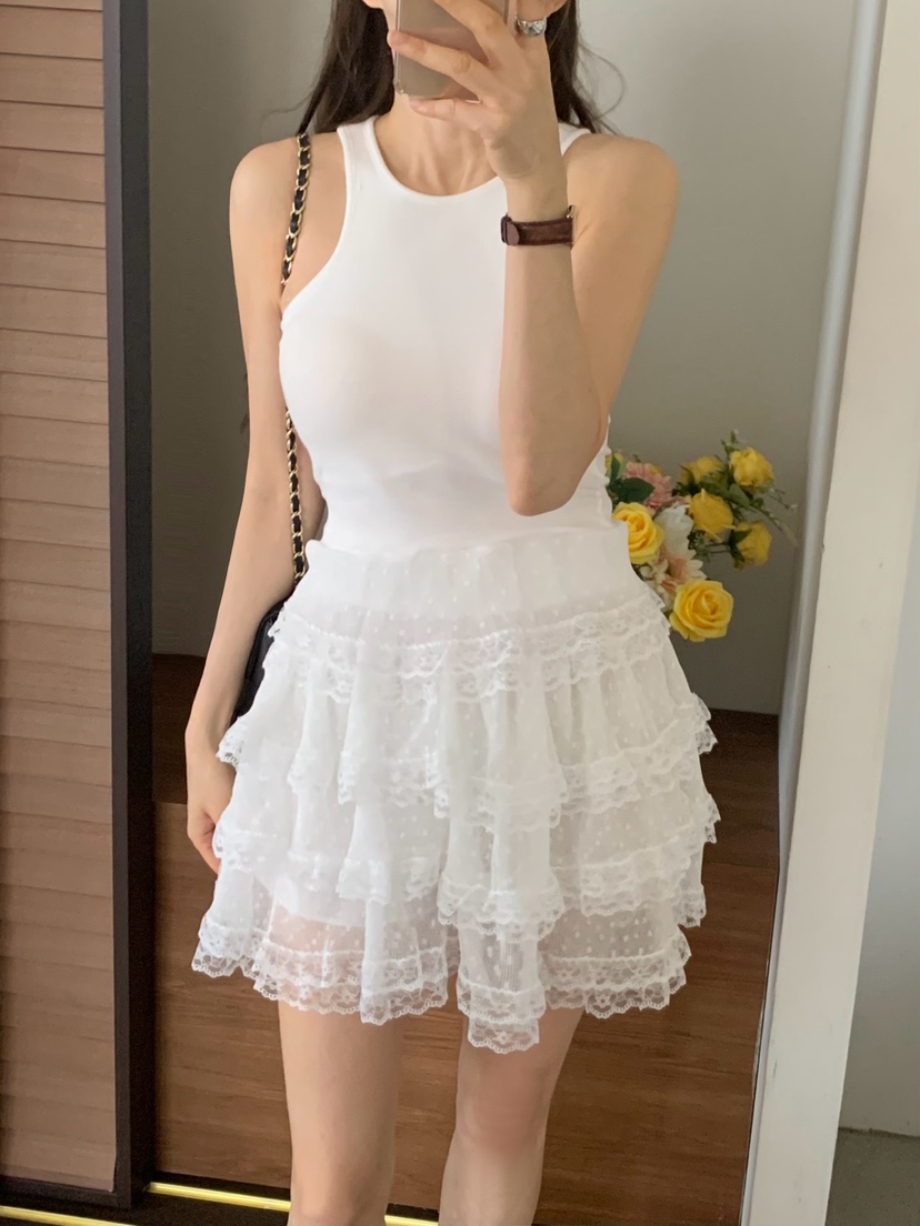 ROU.TINE韓國直郵㊣東大門實拍女裝新品人氣熱賣休閑時尚短裙ROU.TINE短裙