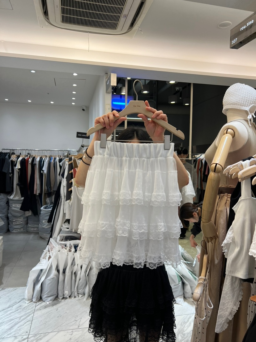 ROU.TINE韓國直郵㊣東大門實拍女裝新品人氣熱賣休閑時尚短裙ROU.TINE短裙