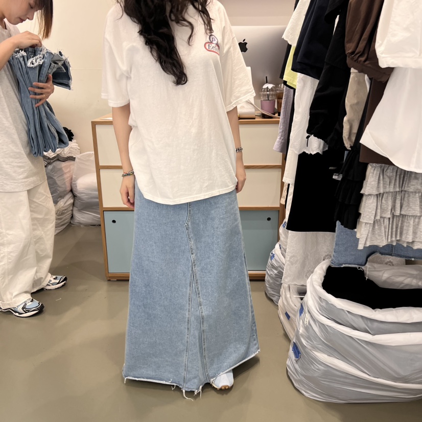 ARE直郵韓國代購㊣女裝新品25春夏時尚熱賣休閑人氣推薦長裙ARE YOU/ARE長裙