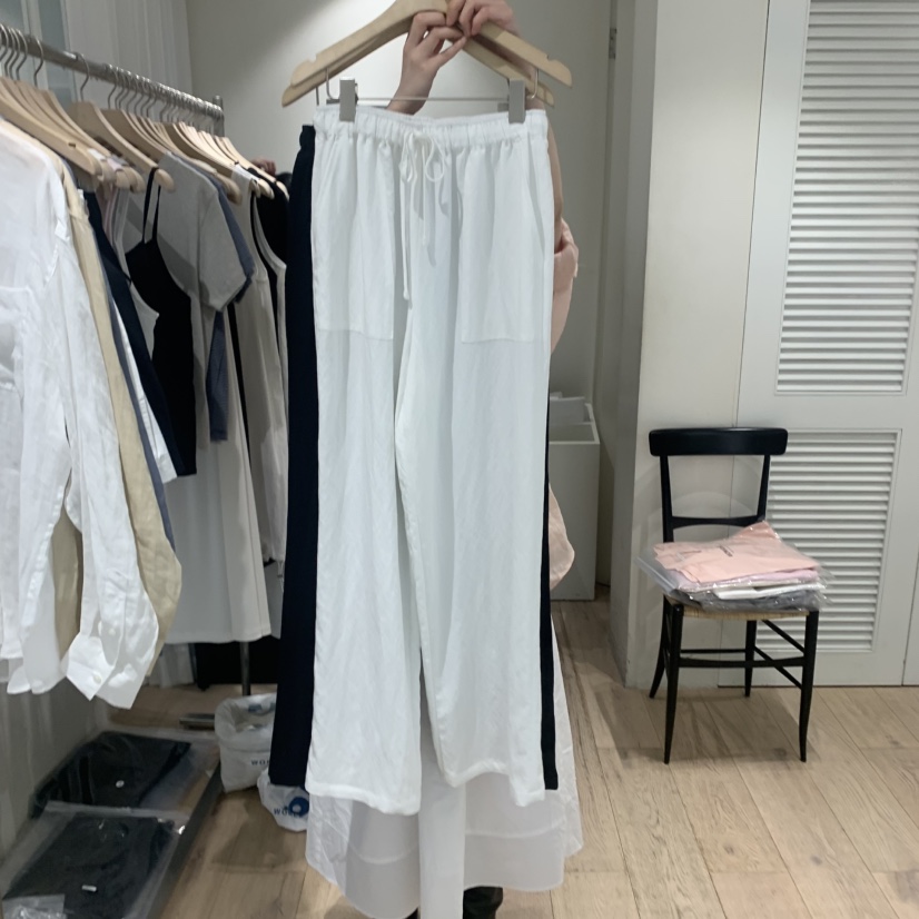 MONIQUE韓國㊣直郵東大門代購女裝新款時尚熱賣推薦25春夏休閑褲MONIQUE休閑褲