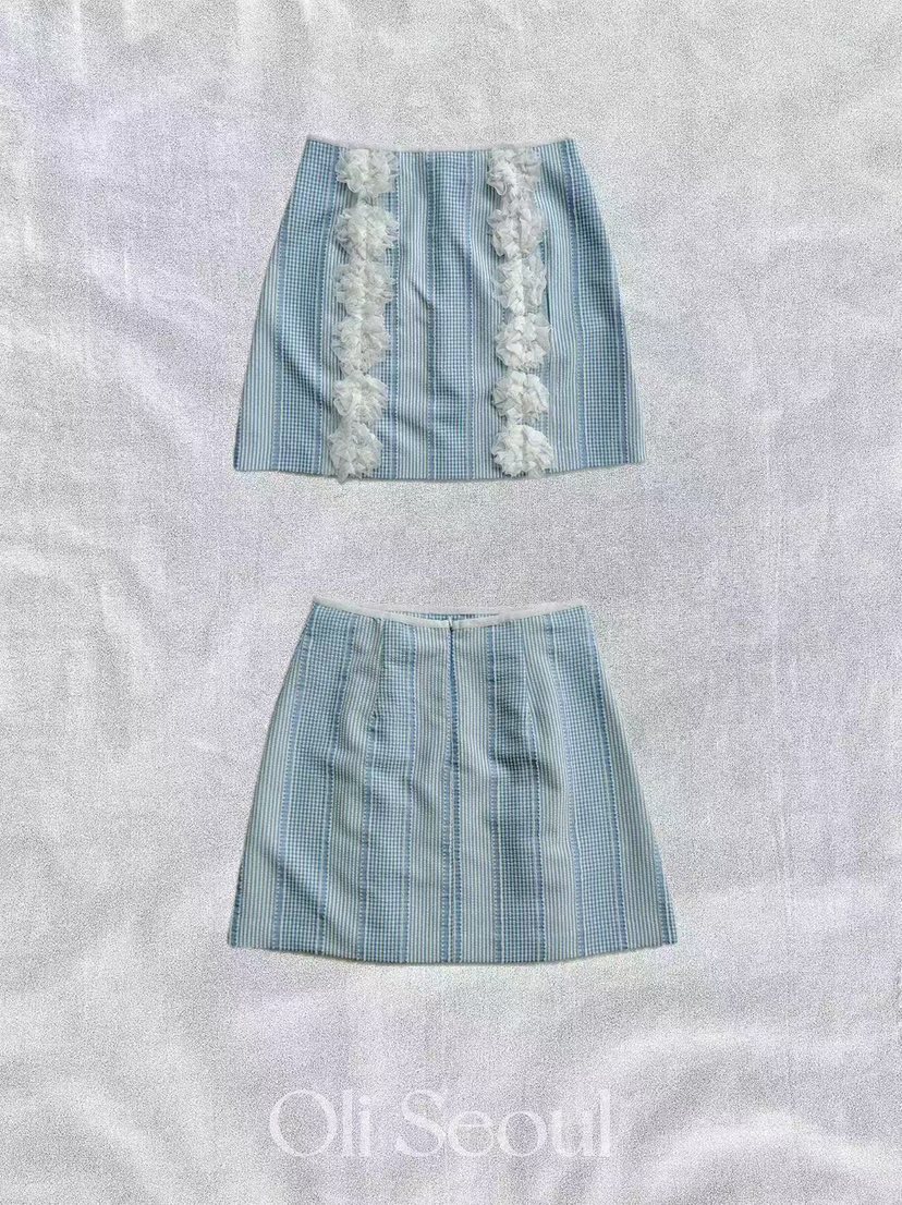 OLI SEOUL韓國㊣直郵東大門代購女裝新品人氣時尚25春夏短裙OLI SEOUL短裙