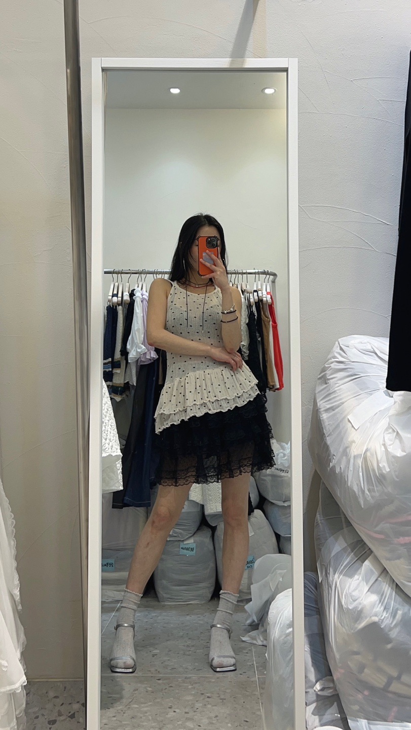 ROU.TINE韓國直郵㊣東大門實拍女裝新款休閑人氣時尚吊帶背心ROU.TINE吊帶/背心