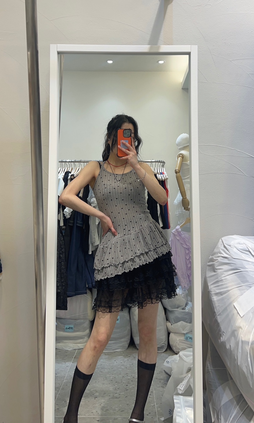 ROU.TINE韓國直郵㊣東大門實拍女裝新款休閑人氣時尚吊帶背心ROU.TINE吊帶/背心