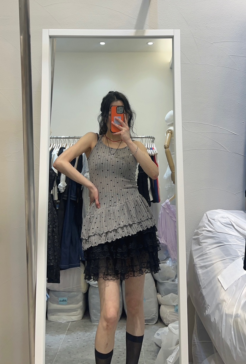 ROU.TINE韓國直郵㊣東大門實拍女裝新款休閑人氣時尚吊帶背心ROU.TINE吊帶/背心
