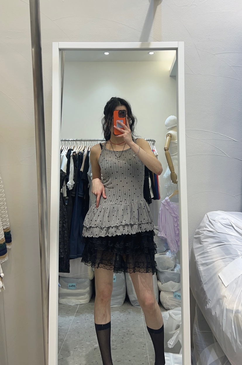 ROU.TINE韓國直郵㊣東大門實拍女裝新款休閑人氣時尚吊帶背心ROU.TINE吊帶/背心