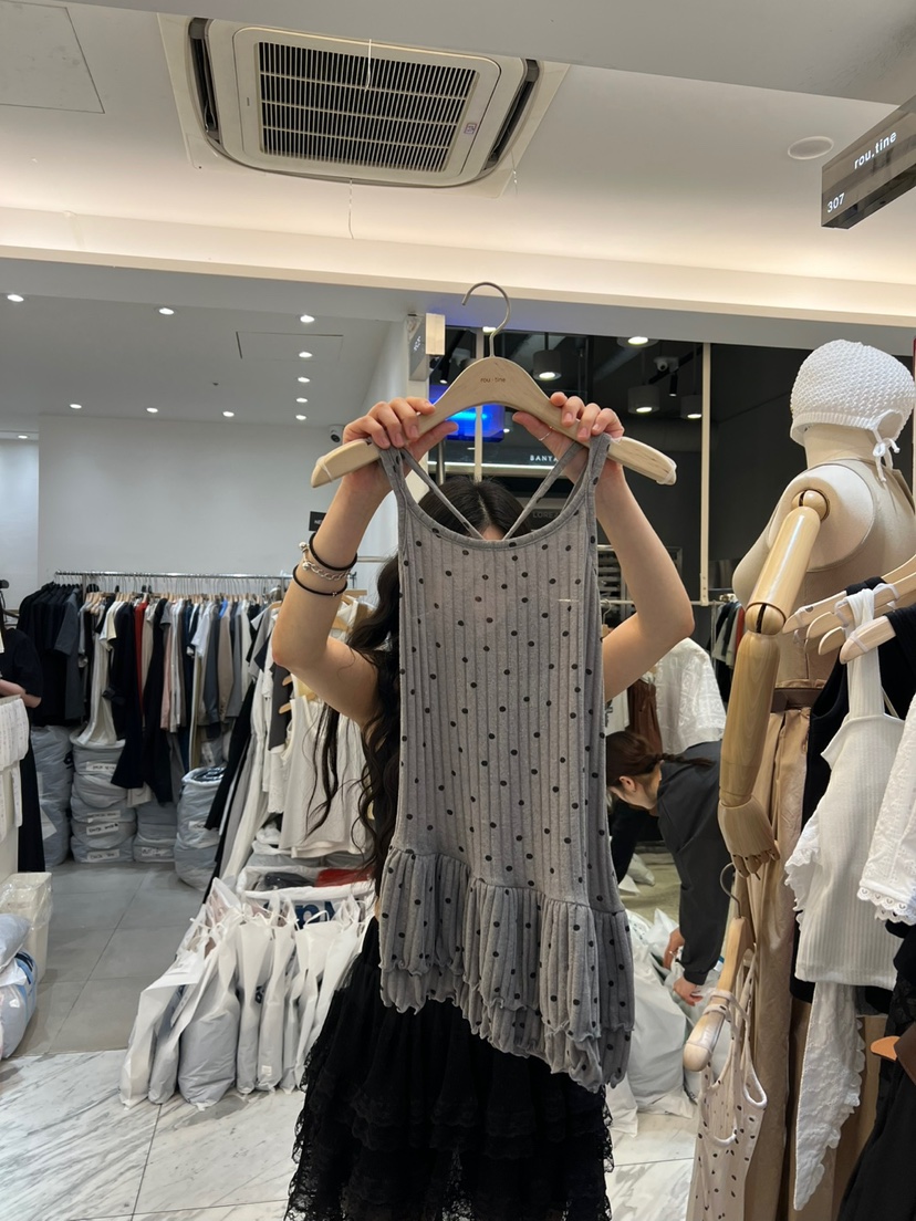 ROU.TINE韓國直郵㊣東大門實拍女裝新款休閑人氣時尚吊帶背心ROU.TINE吊帶/背心圖色2
